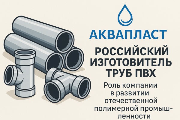 Российский изготовитель труб ПВХ: роль компании «Аквапласт» в развитии отечественной полимерной промышленности